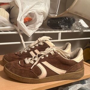 Stradivarius Brown and Cream Sneakers
